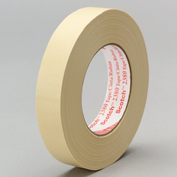 Performance Masking Tape 2380 Tan, 36 mm x 55 m 7.2 mil, 24 per case