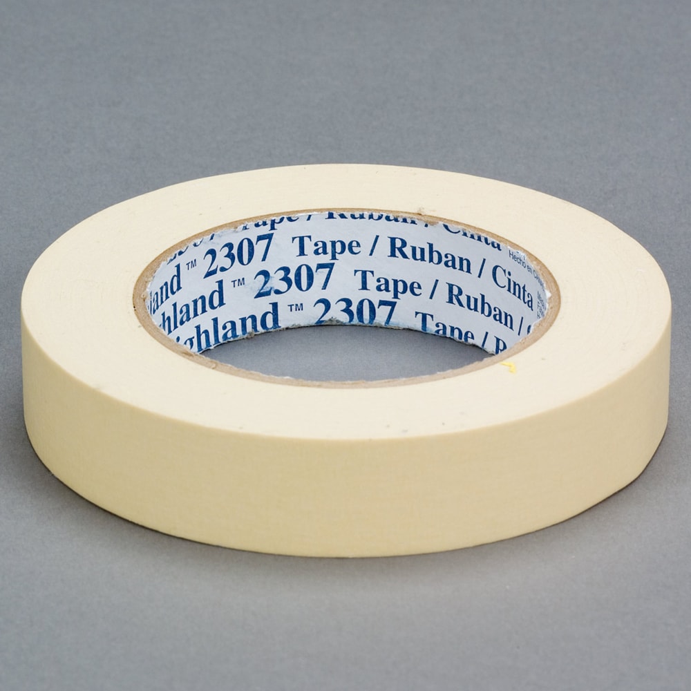 Masking Tape 2307 Tan, 24 mm x 55 m 5.2 mil, 36 per case Bulk