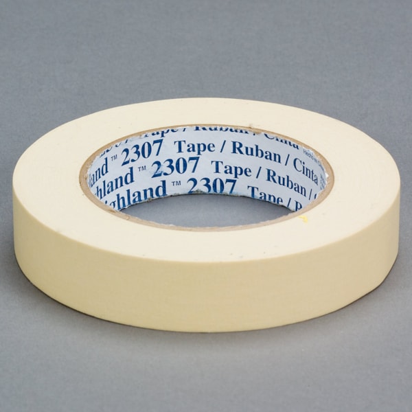 Masking Tape 2307 Tan, 24 mm x 55 m 5.2 mil, 36 per case Bulk