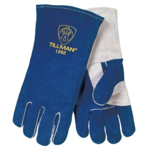Premium Blue Side Split Leather 14" Welder's Gloves