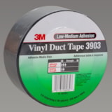Vinyl Duct Tape 3903 Black, 2 in x 50 yd 6.5 mil, 24 per case Individually Wrapped thumbnail 1