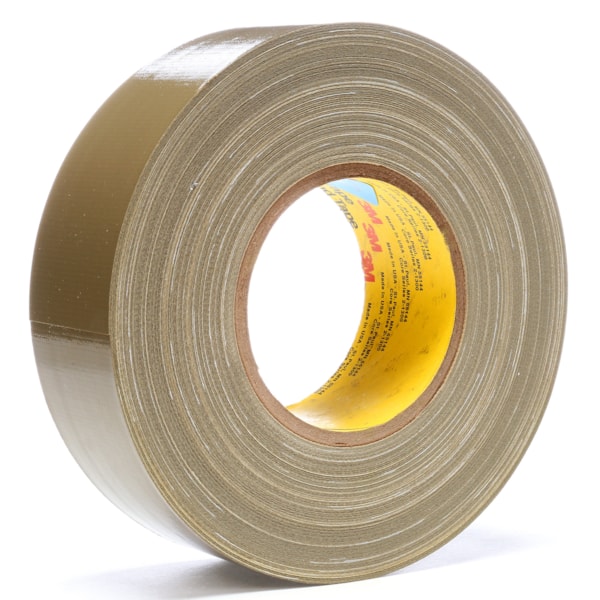 Scotch® Polyethylene Coated Cloth Tape 390 Olive, 48 mm x 54.8 m 11.7 mil, 24 per case Bulk