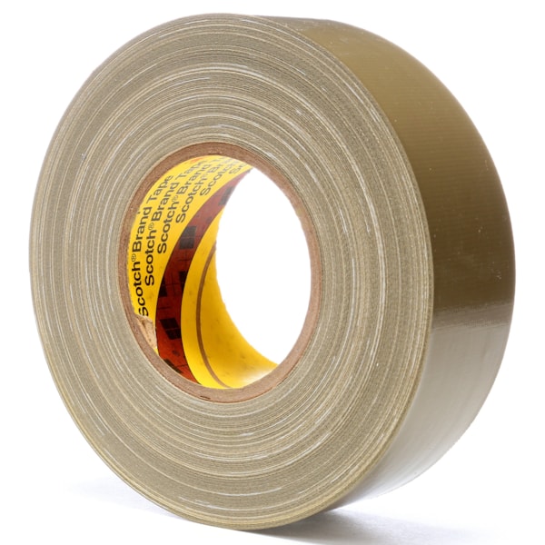 Scotch® Polyethylene Coated Cloth Tape 390 Olive, 48 mm x 54.8 m 11.7 mil, 24 per case Bulk