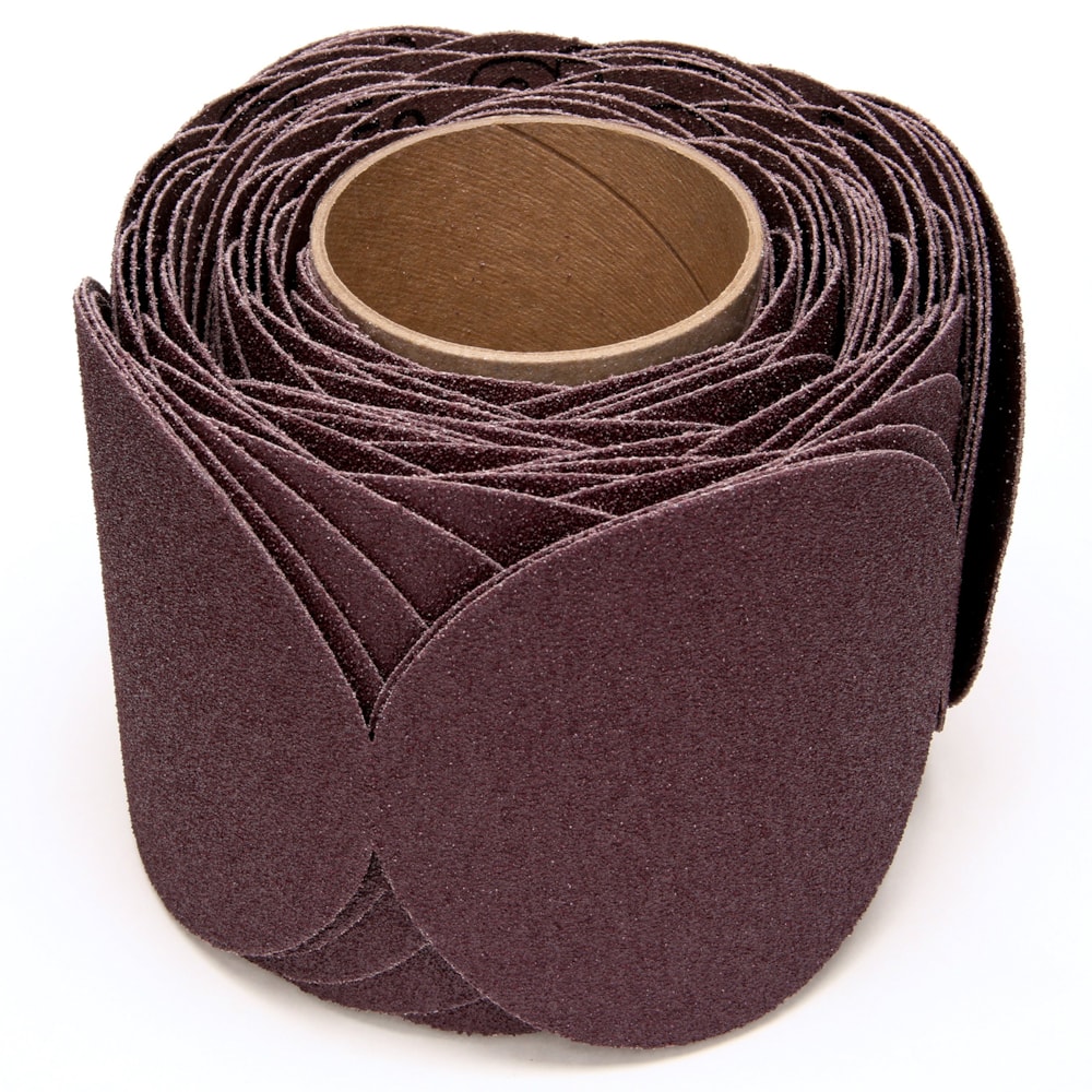 Stikit™ Cloth Disc Roll 341D, 5 in x NH 50 X-weight, 100 discs per roll 4 rolls per case