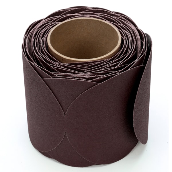Stikit™ Cloth Disc Roll 341D, 5 in x NH P120 X-weight, 100 discs per roll 4 rolls per case