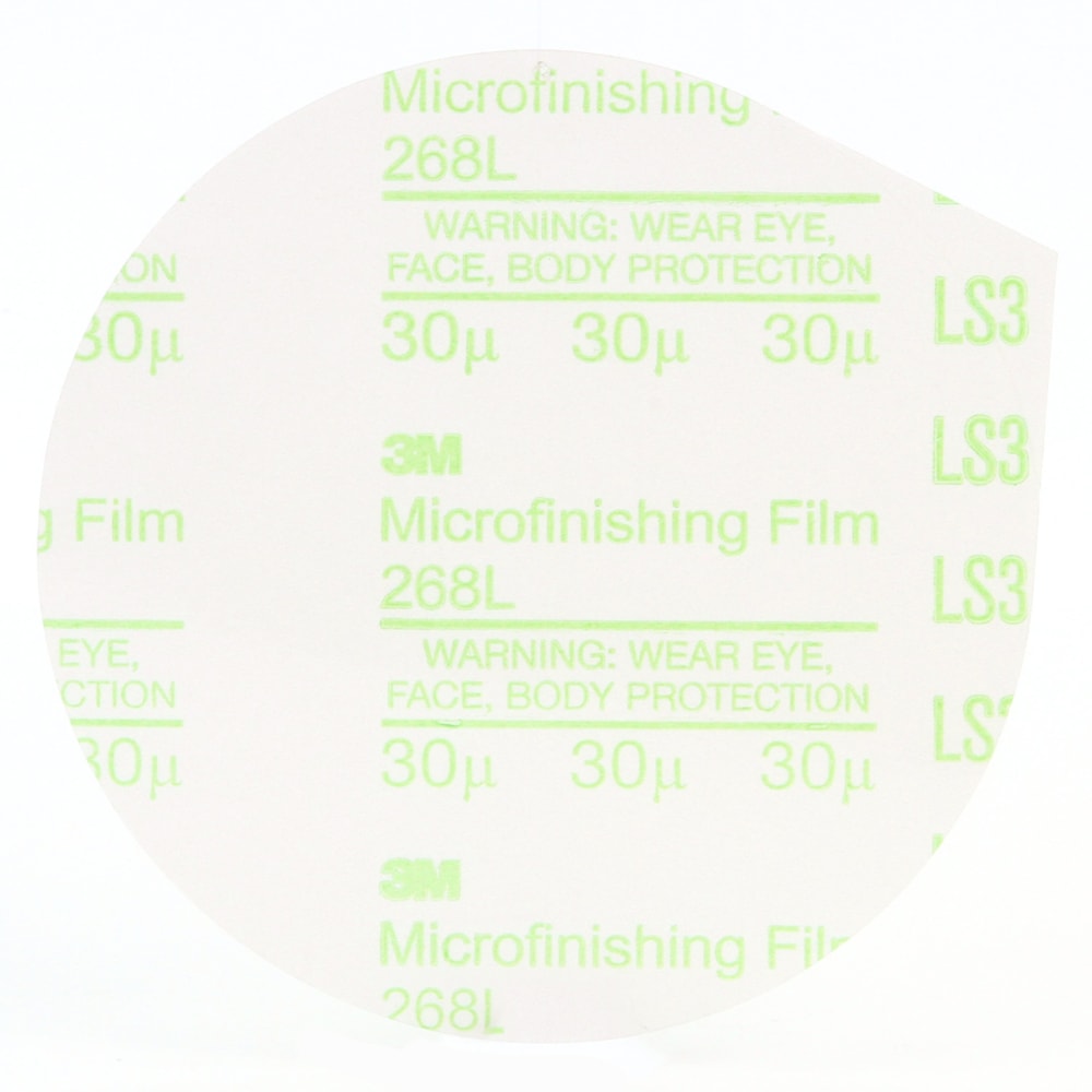Microfinishing PSA Film Type D Disc 268L, 5 in x NH 30 Micron, 25 per inner 500 per case