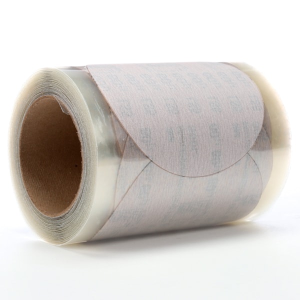 Microfinishing PSA Film Type D Disc Roll 366L, 5 in x NH 60 Micron, 125 discs per roll 4 rolls per case