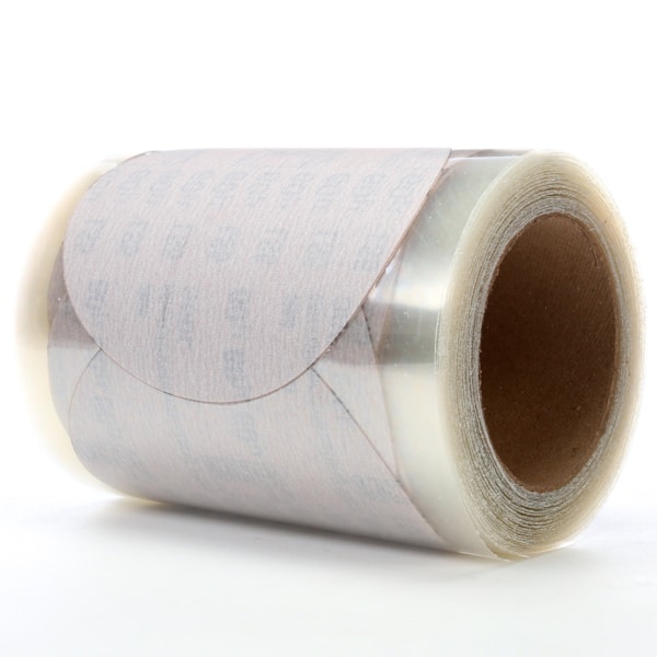 Microfinishing PSA Film Type D Disc Roll 366L, 5 in x NH 60 Micron, 125 discs per roll 4 rolls per case