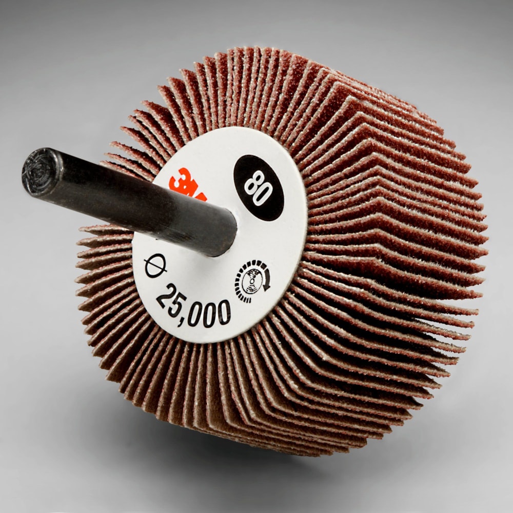 Flap Wheel Type 83 244D, 2 in x 1 in x 1/4 in 80 X-weight, 10 per case