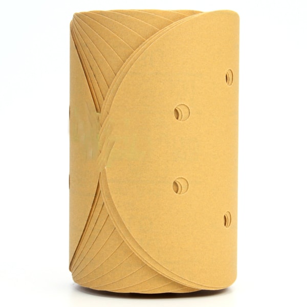 Stikit™ Gold Disc Roll D/F, 01638, 6 in, P220A, 175 discs per roll, 6 rolls per case