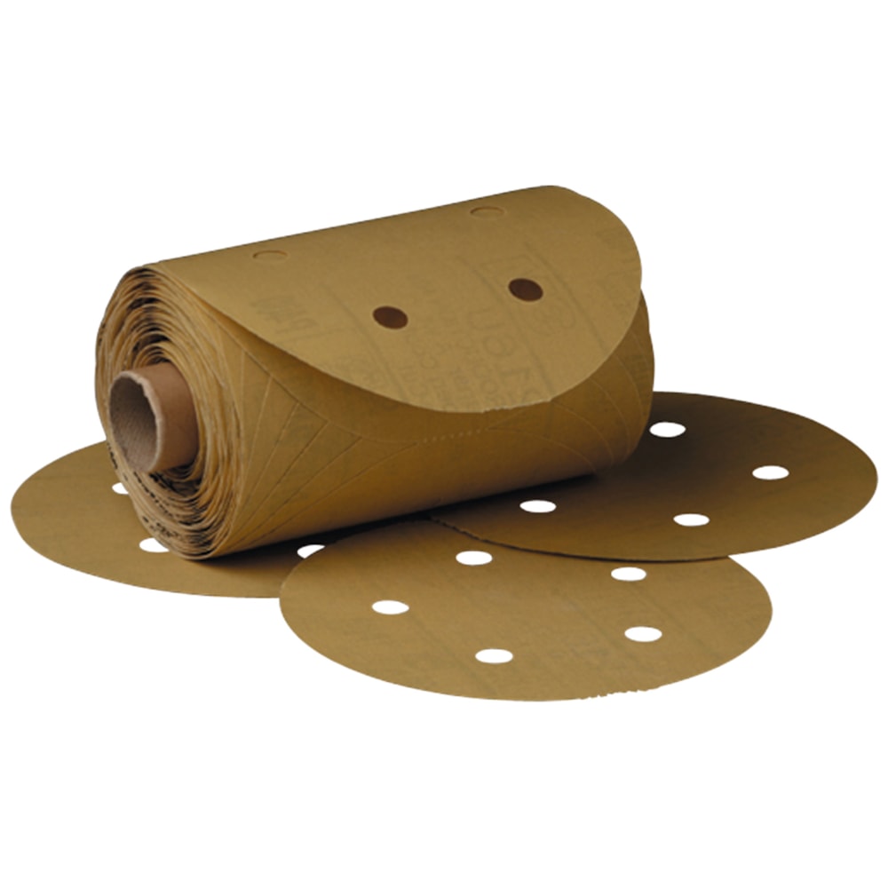 Stikit™ Gold Disc Roll D/F, 01635, 6 in, P320A, 175 discs per roll, 6 rolls per case