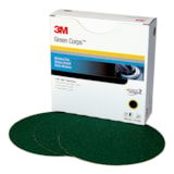 Green Corps™ Stikit™ Production™ Disc, 01551, 8 in, 36E, 50 discs per box, 5 boxes per case thumbnail 1