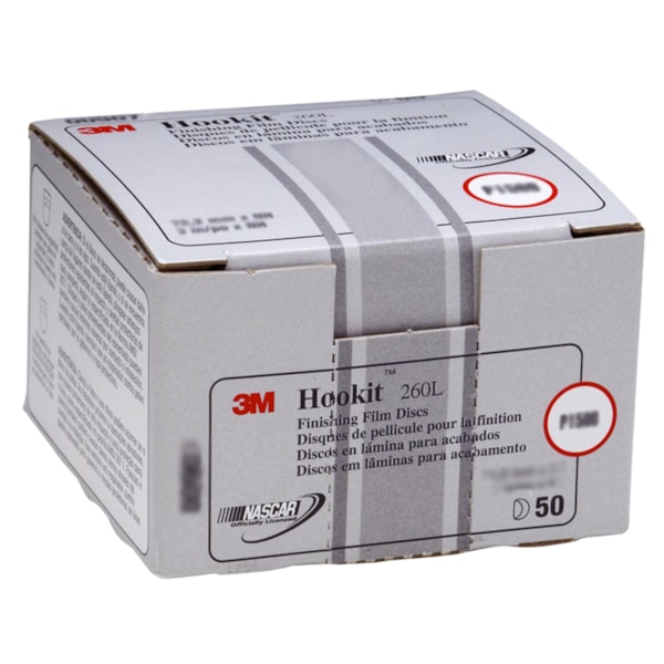 Hookit™ Finishing Film Disc, 00907, 3 in, P1500, 50 discs per box, 4 boxes per case
