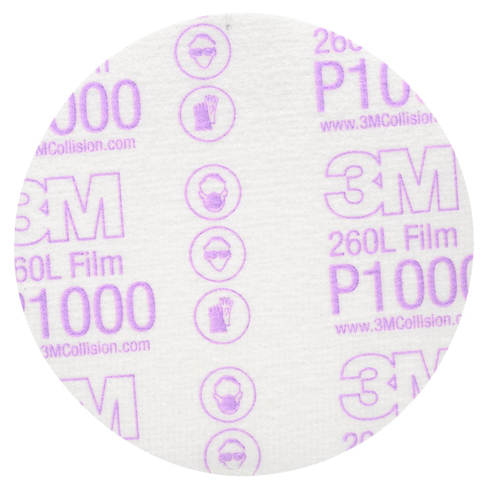 Hookit™ Finishing Film Disc, 00953, 5 in, P1000, 100 discs per box, 4 boxes per case