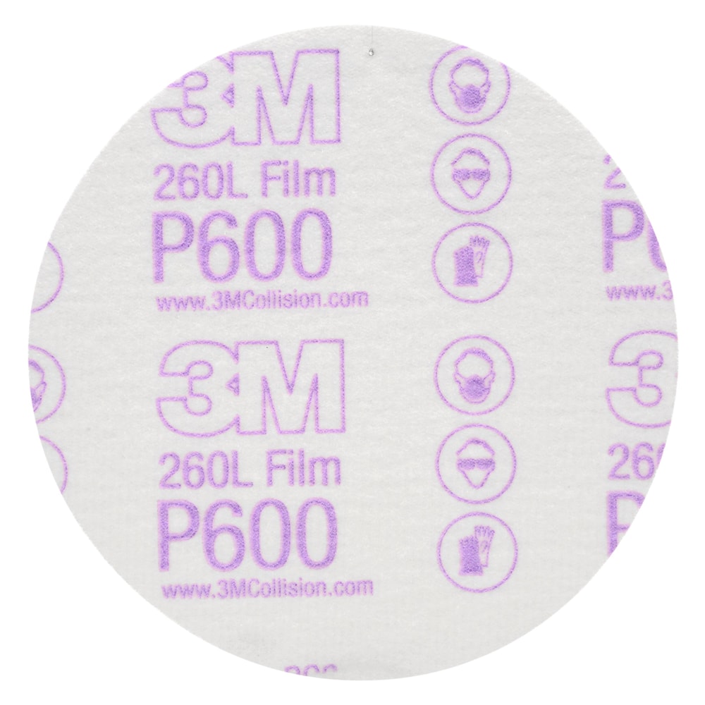 Hookit™ Finishing Film Disc, 00955, 5 in, P600, 100 discs per box, 4 boxes per case