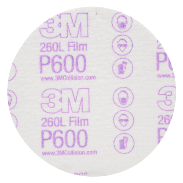 Hookit™ Finishing Film Disc, 00955, 5 in, P600, 100 discs per box, 4 boxes per case