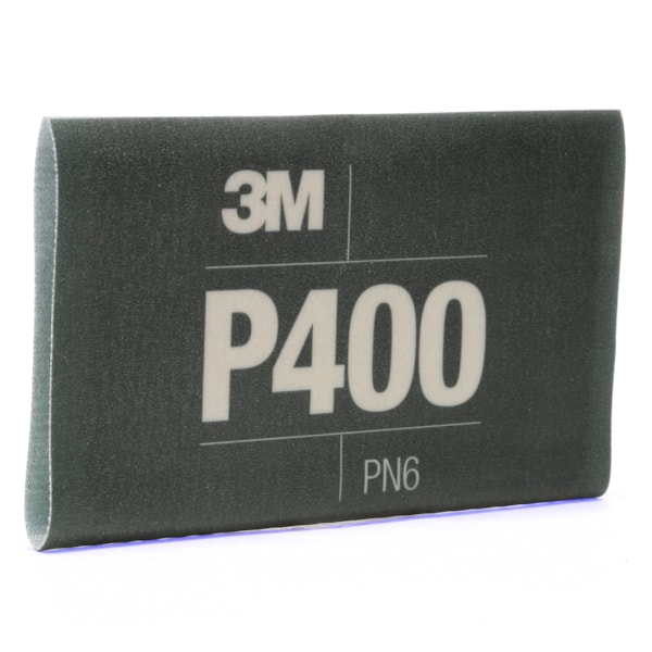 Flexible Abrasive Hookit™ Sheet, 34337, 5.5 in x 6.8 in, P400, 25 sheets per box, 5 boxes per case