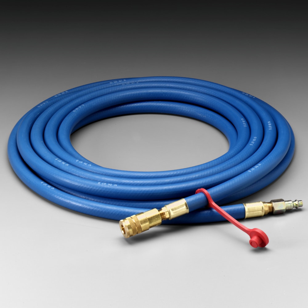 25' 3/8" ID, Industrial Interchange Fittings, High Pressure Supplied Air Respirator Hose