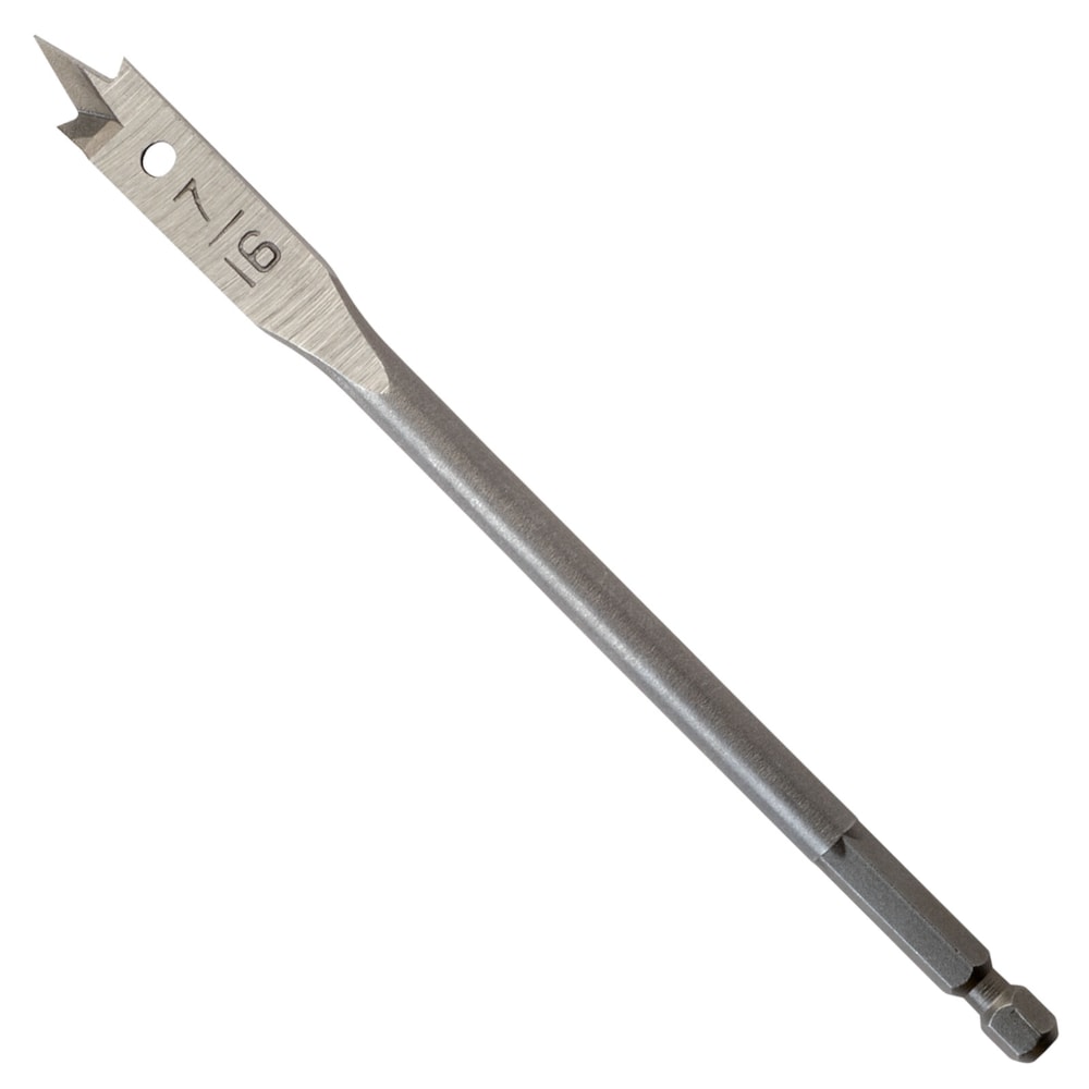 Flat Boring Bit 7/16" x 6"