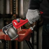 Tether Ready Pipe Wrench, 1-1/2 in Pipe, Serrated Jaw, 10 in OAL thumbnail 2