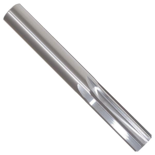 Chucking Reamer, 0.046 in Dia x 1-1/2 in L, 3/8 in LOC, Straight Flute, 4 Flutes, Solid Carbide, Uncoated
