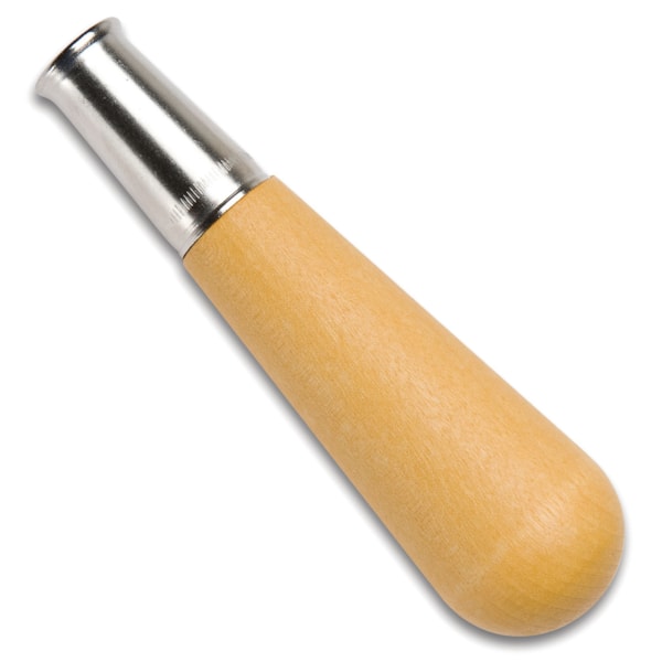 4-1/8" Metal Ferruled File, Wooden Handle #3