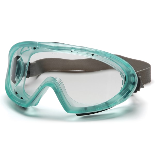 Capstone 500 Series, Chemical Green Goggles with Neoprene Strap and Clear H2X Anti-Fog Lens, 12/Box