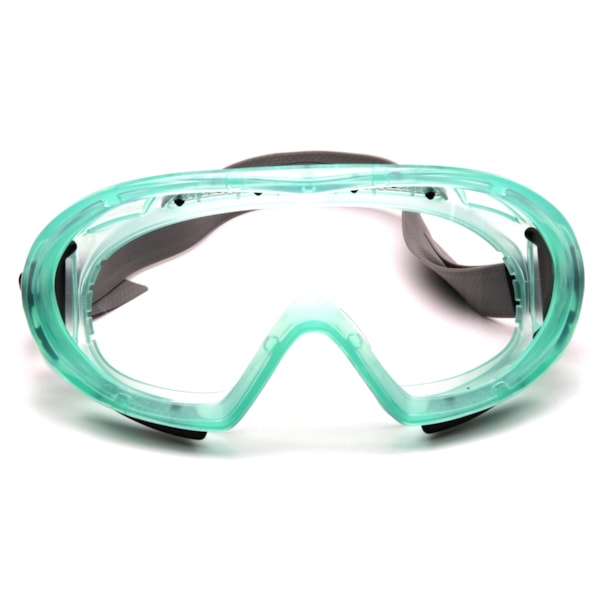 Capstone 500 Series, Chemical Green Goggles with Neoprene Strap and Clear H2X Anti-Fog Lens, 12/Box