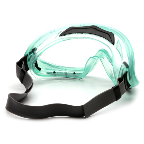 Capstone 500 Series, Chemical Green Goggles with Neoprene Strap and Clear H2X Anti-Fog Lens, 12/Box