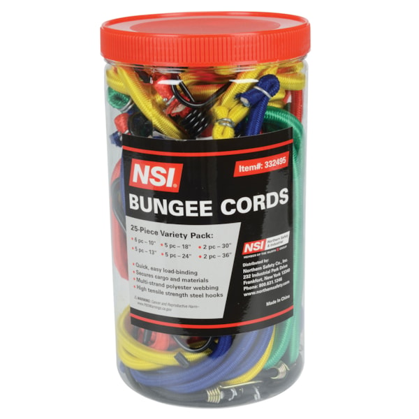 25-Piece Bungee Assortment Kit