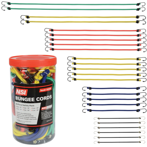 25-Piece Bungee Assortment Kit