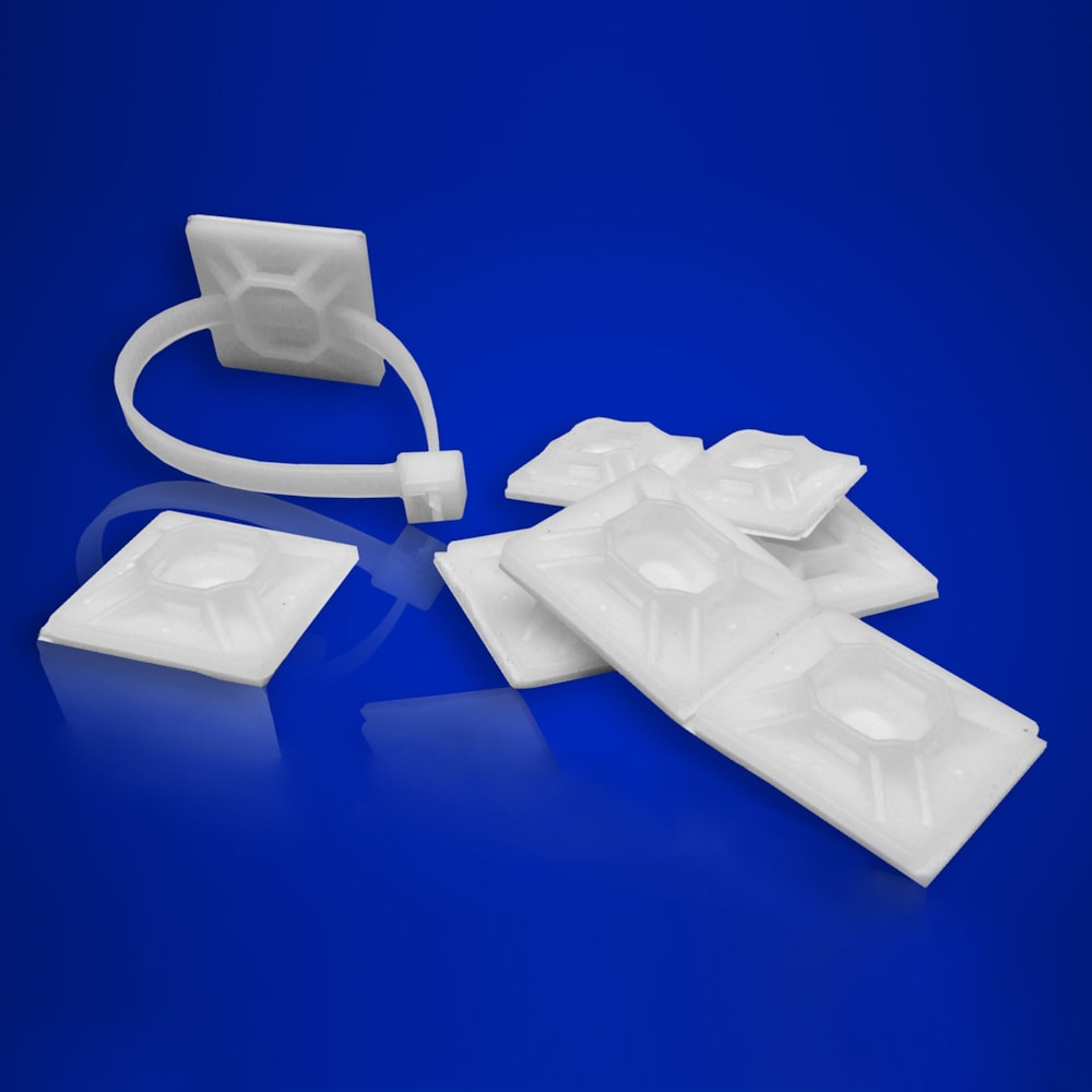 1" Natural Adhesive Backed Mounting Pads, 100/Pack