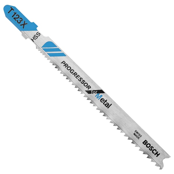 Progressor Jig Saw Blade, 4 in L x 0.34 in W, 10/24 TPI, High Speed Steel Body 3/PK