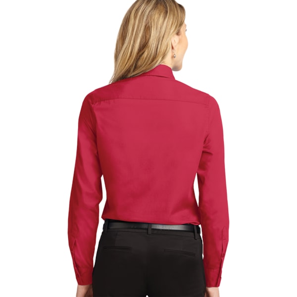 Easy Care Women's Long Sleeve Shirt, Custom Product Add Your Logo