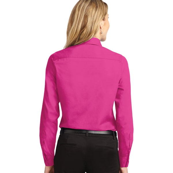 Easy Care Women's Long Sleeve Shirt, Custom Product Add Your Logo