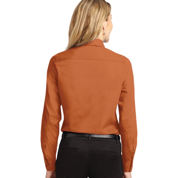 Easy Care Women's Long Sleeve Shirt, Custom Product Add Your Logo