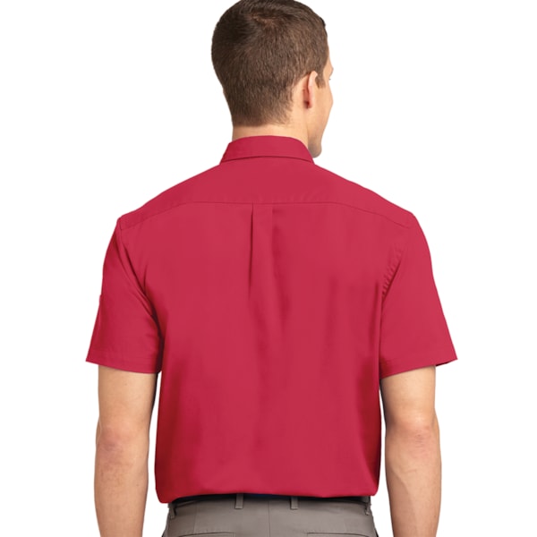 Easy Care Men's Short Sleeve Shirts, Custom Product Add Your Logo