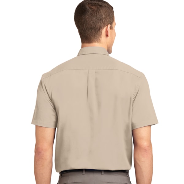 Easy Care Men's Short Sleeve Shirts, Custom Product Add Your Logo