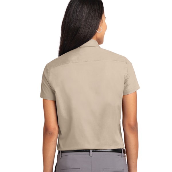 Easy Care Women's Short Sleeve Shirts, Custom Product Add Your Logo