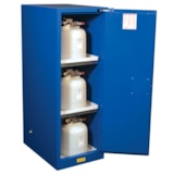 54-Gallon, Self-Closing, Blue Sure-Grip® EX Safety Slimline Cabinet for Hazardous Materials thumbnail 2