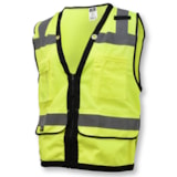 Class 2 Heavy Duty Mesh Surveyor Vest With Zipper thumbnail 2