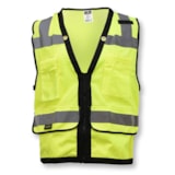 Class 2 Heavy Duty Mesh Surveyor Vest With Zipper thumbnail 3