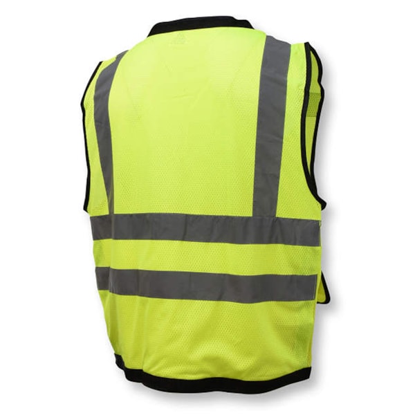 Class 2 Heavy Duty Mesh Surveyor Vest With Zipper