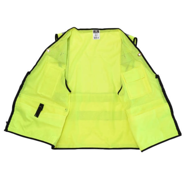 Class 2 Heavy Duty Mesh Surveyor Vest With Zipper