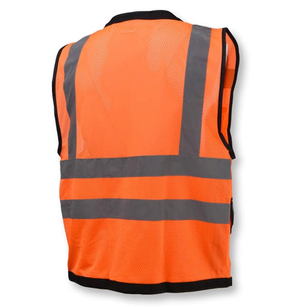 Class 2 Heavy Duty Mesh Surveyor Vest With Zipper