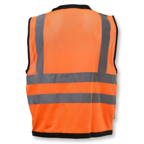 Class 2 Heavy Duty Mesh Surveyor Vest With Zipper