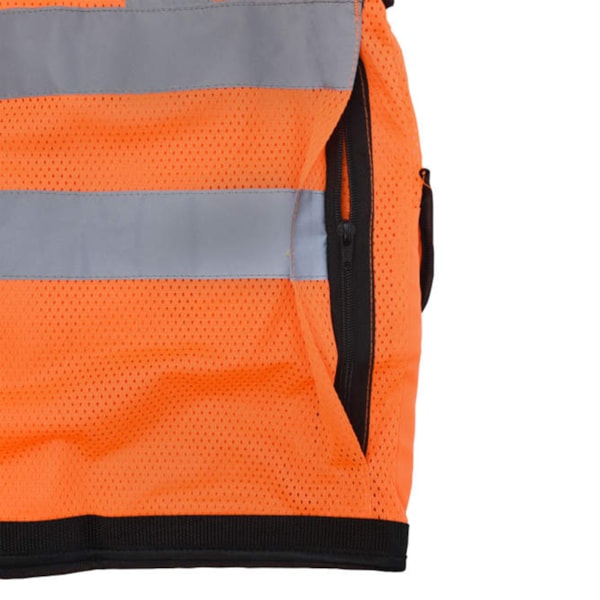 Class 2 Heavy Duty Mesh Surveyor Vest With Zipper