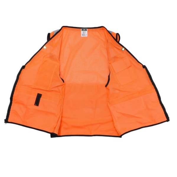Class 2 Heavy Duty Mesh Surveyor Vest With Zipper