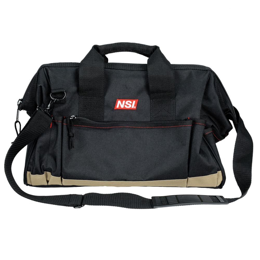 23 Pocket, Wide Top Zippered Tool Bag, 17"L x10"W