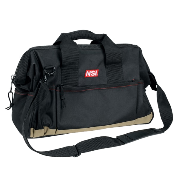 23 Pocket, Wide Top Zippered Tool Bag, 17"L x10"W